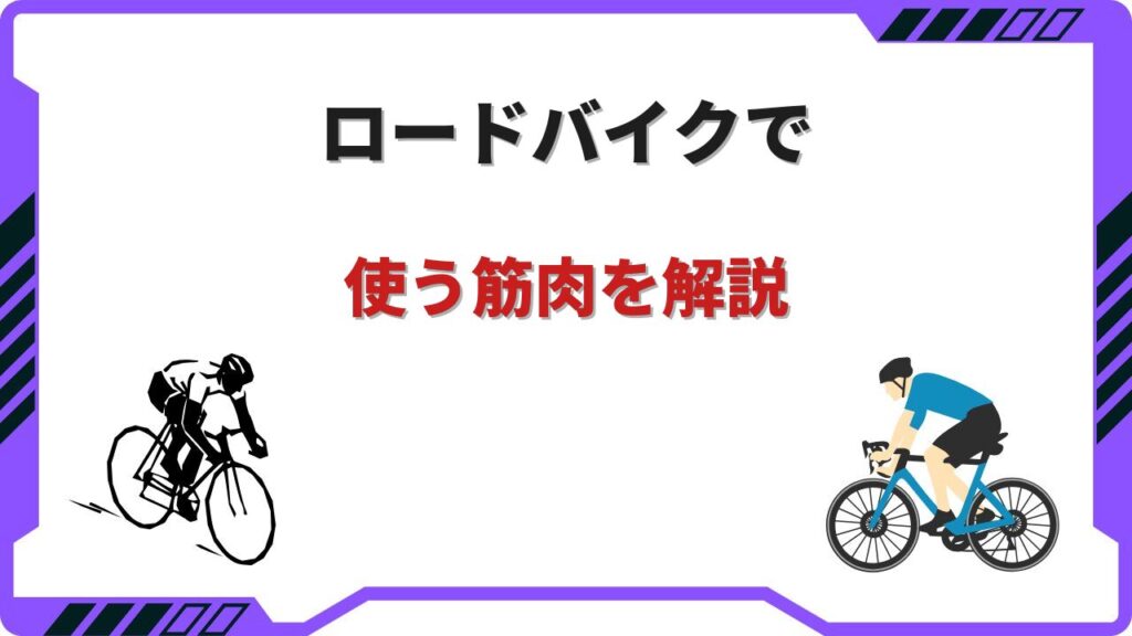 ロードバイク筋肉